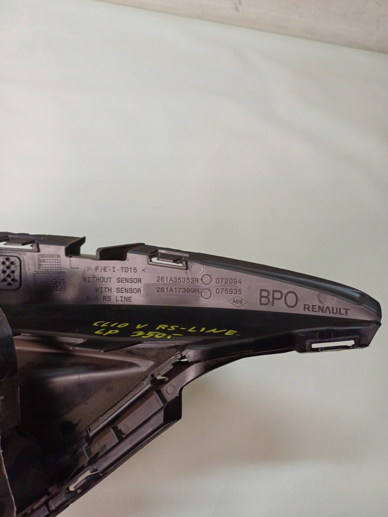 фото №8, Renault clio v 5 rs line решётка бампера левый перед левая передняя + направляющая