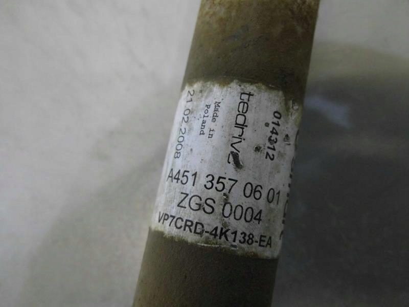 фото №5, Приводной вал правая длинная smart fortwo 1.0 a4513570601