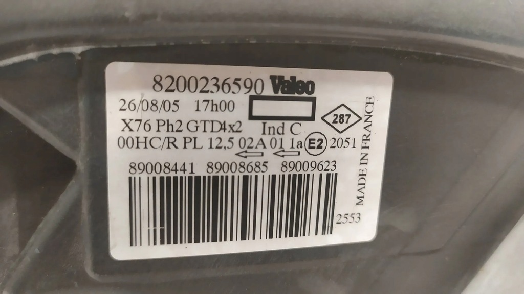 фото №10, Лампа лівий перед renault kangoo i