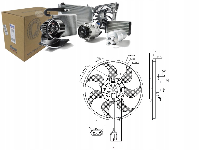 фото №1, Вентилятор радиатора opel astra h astra h classic