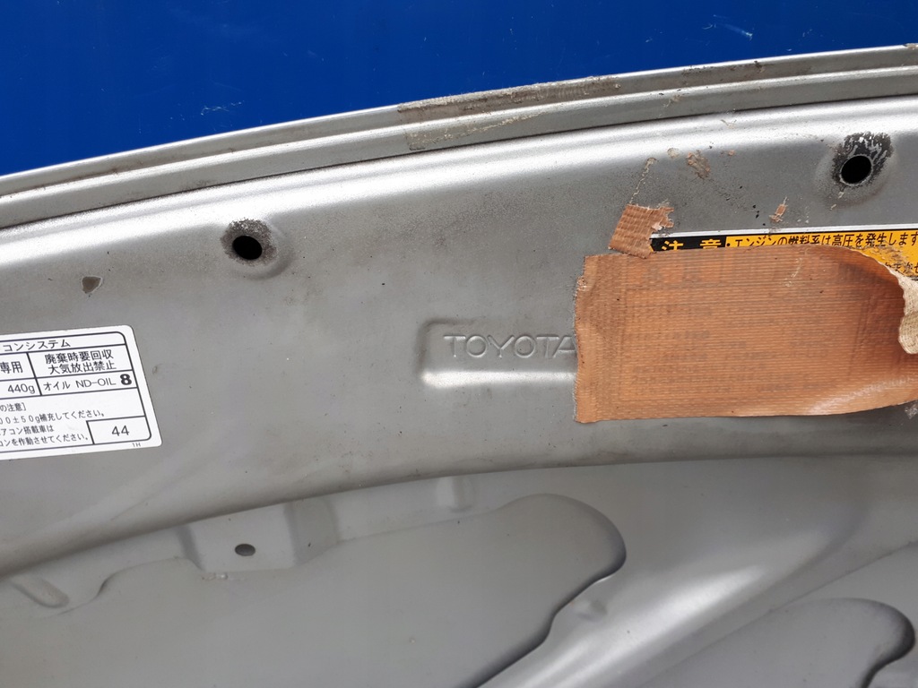 фото №9, Toyota avensis t25 03-08 2003- капот крышка