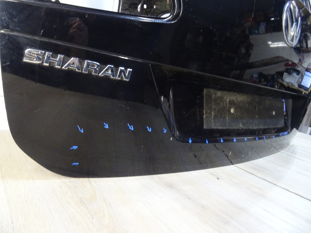 фото №9, Vw sharan 10- крышка багажника багажника задняя задняя 7n0827159b llu