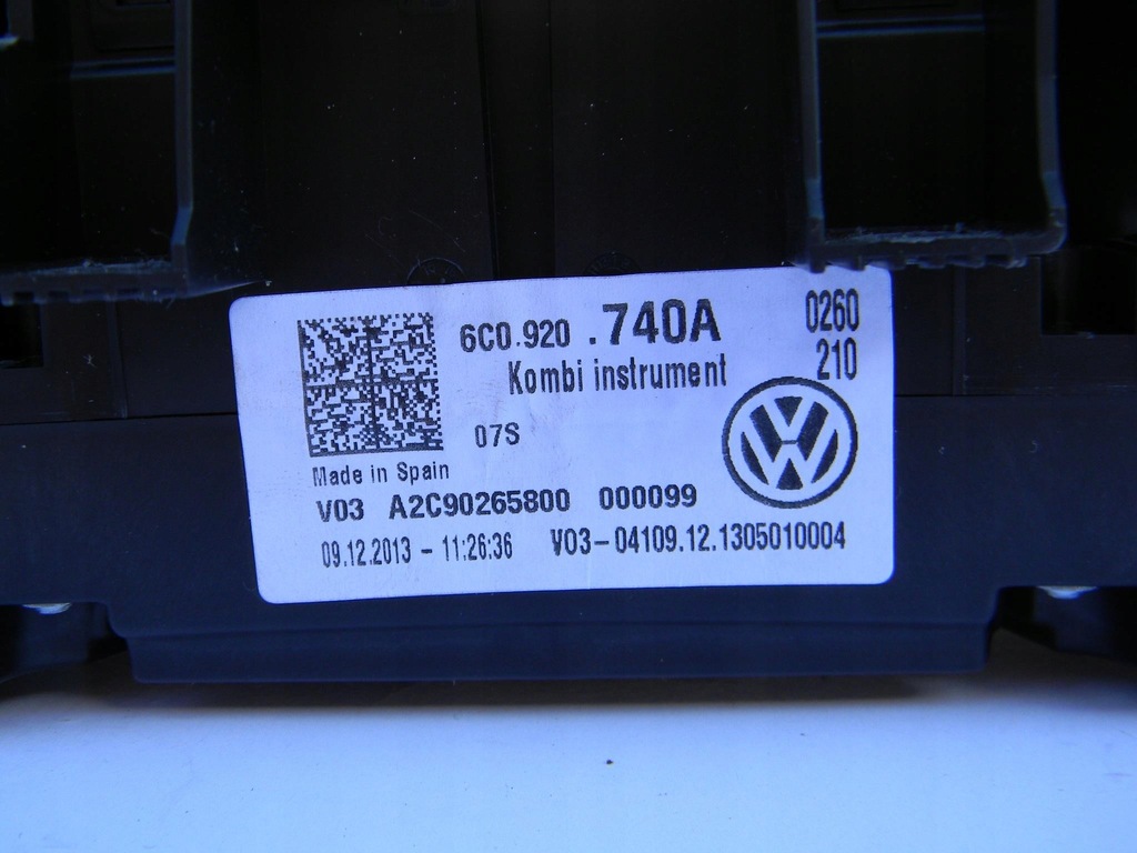 фото №7, Ap счетчик приборная панель 6c0920740a tsi vw polo 6r 6c
