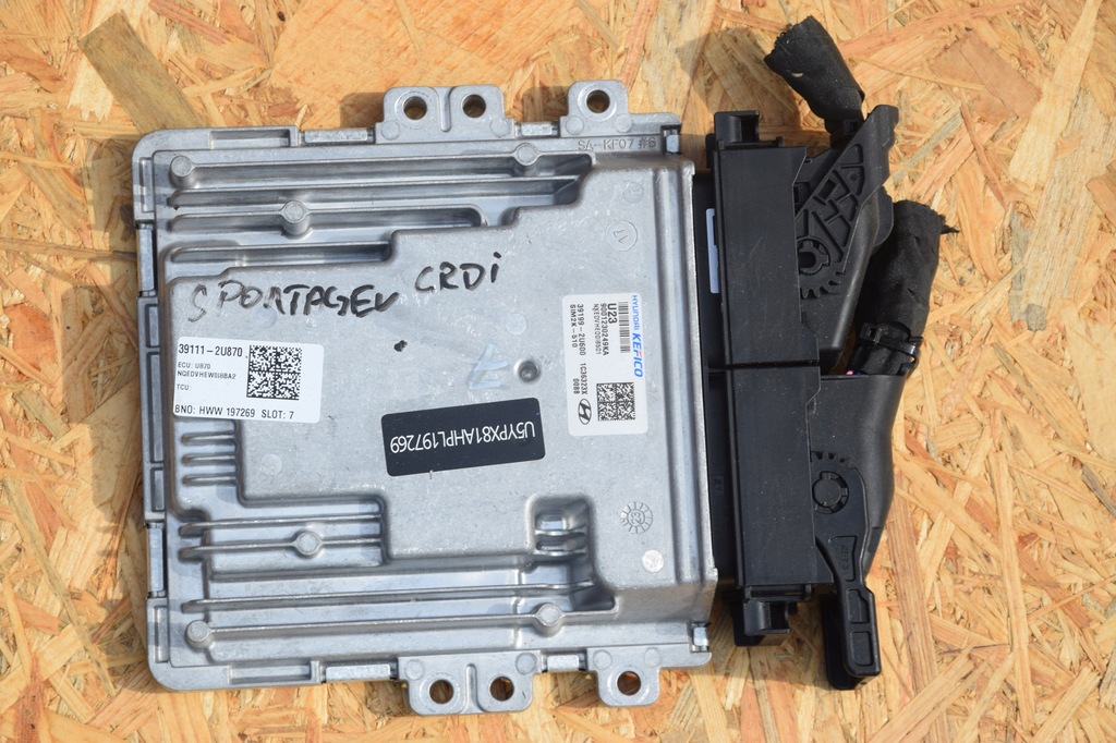 фото №12, Блок керування бортовий комп'ютер двигуна sportage d4fe v oryg 23r 39111-2u870 39199-2u600