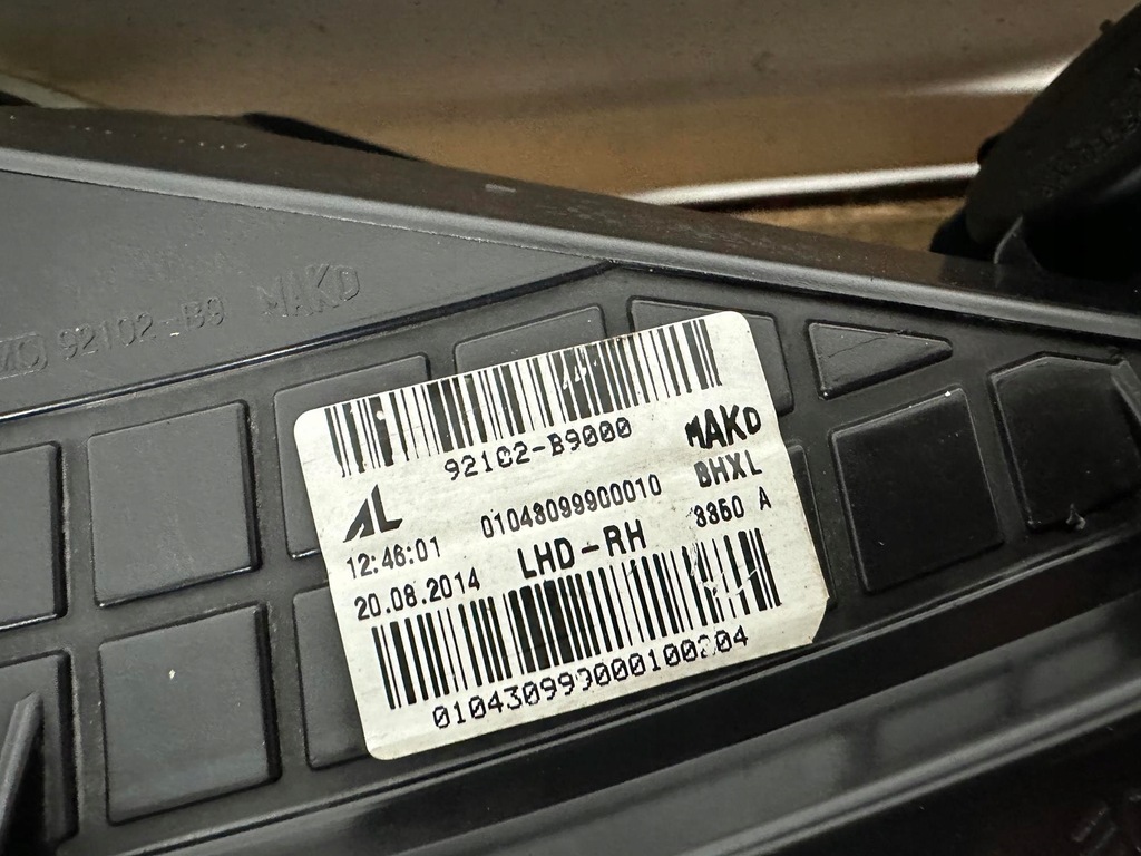 фото №7, Лампа перед передняя правая hyundai i10 ii 2 2013- europa cala 92102-b9000