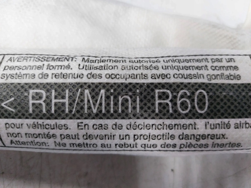 фото №3, Подушка безпеки шторка безпеки права mini countryman r60