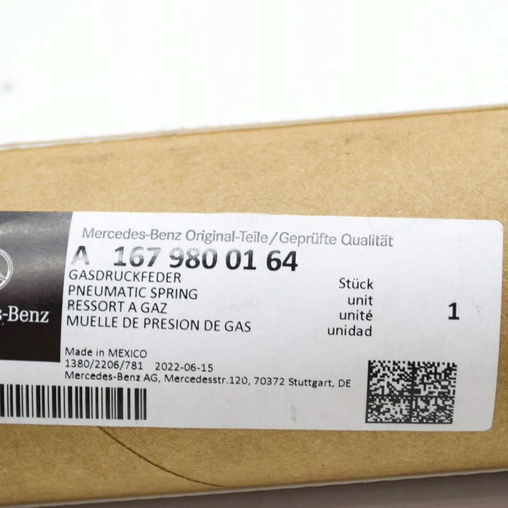 Mb gle w167 передня ліва капот двигуна пневматична пружина a1679800164 Ціна