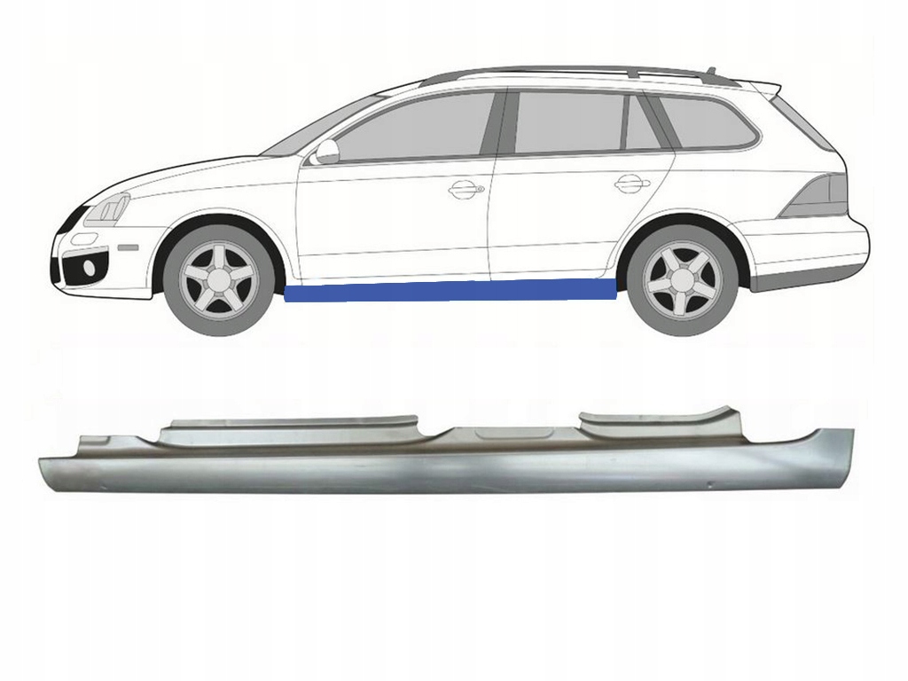 фото №1, Vw golf vi 2008-2012 поріг ремкомплект ліва 1k9809605