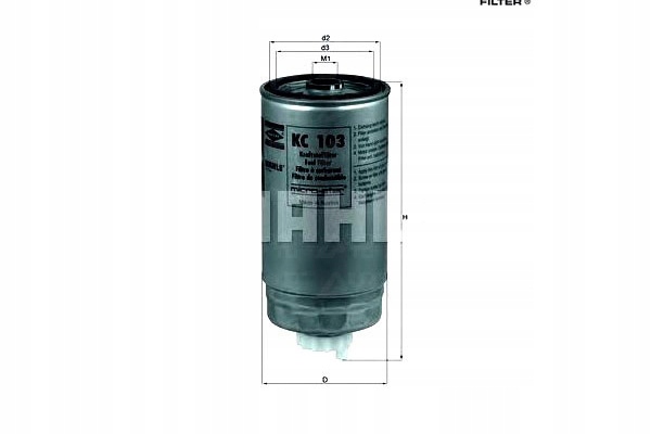 фото №1, Knecht фильтр топлива alfa romeo 145, 146, 156, 166