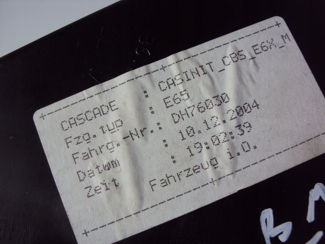 фото №7, Модуль cas замок зажигания ключ bmw serii 5 e60 e61 e65