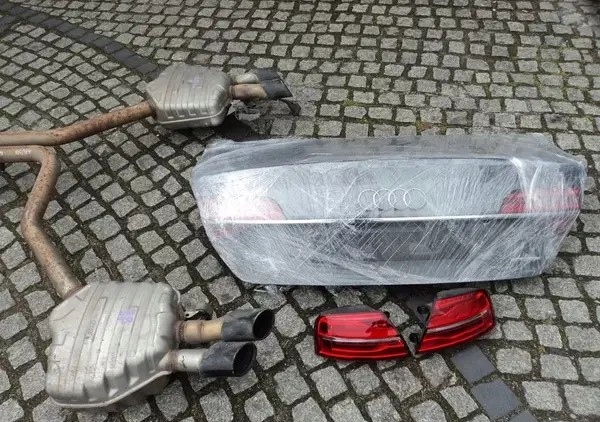 фото №1, Audi s8 d4 4h lift система выпускной выхлоп ew крышка багажника