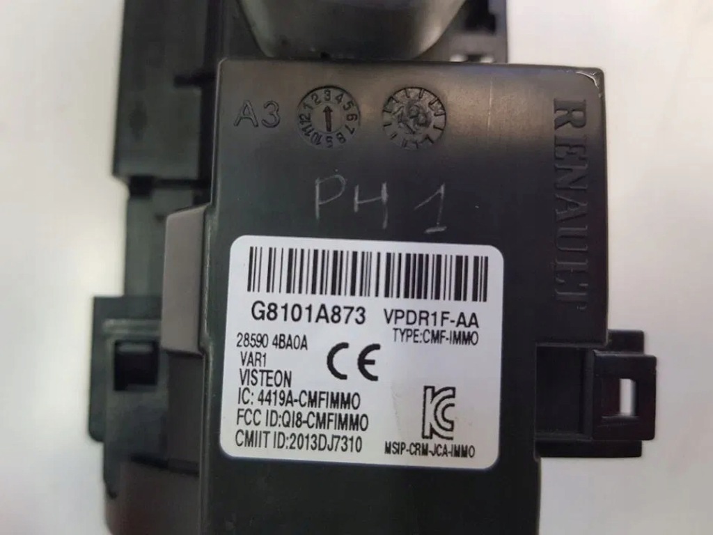 фото №11, Замок запалювання ключ renault megane iv 1.3tce 285904ba0a