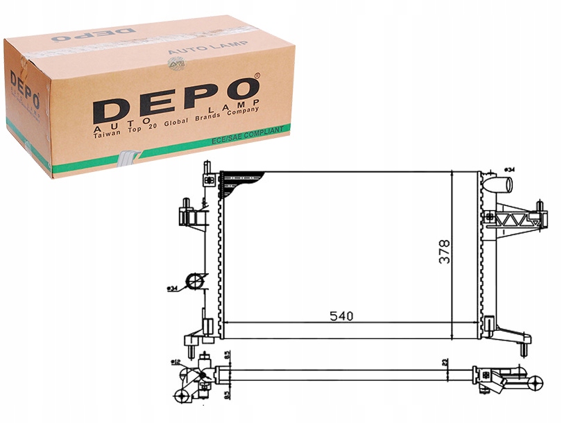фото №1, Depo радіатор wody opel combo tour 1.4