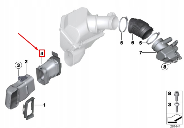 фото №8, Резиновый защита впуск воздуха bmw 6 gran coupe f06 13717843293 7843293 2015
