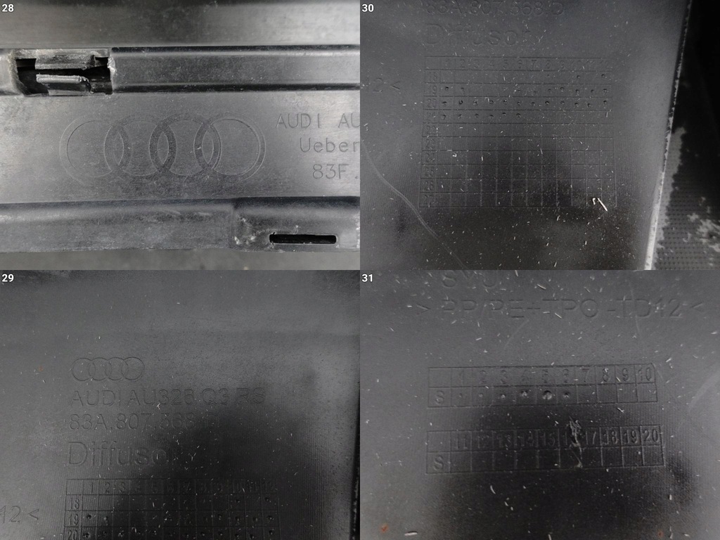 фото №14, Audi rsq3 q3 rs ii f3 83f sportback 19- бампер бампер спойлер задня