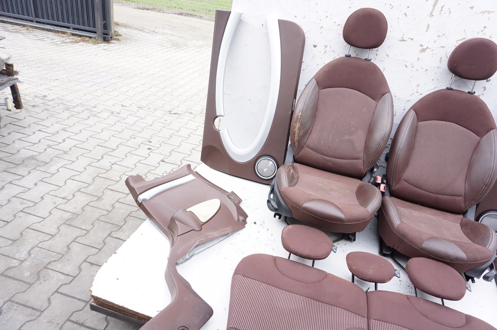 фото №3, Сидіння сидіння напівшкіра підігрів коричневі mini r55 clubman