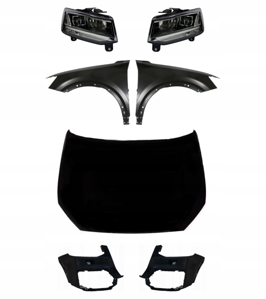 Купить Audi q2 16- full led капот решётка  крыло  фара