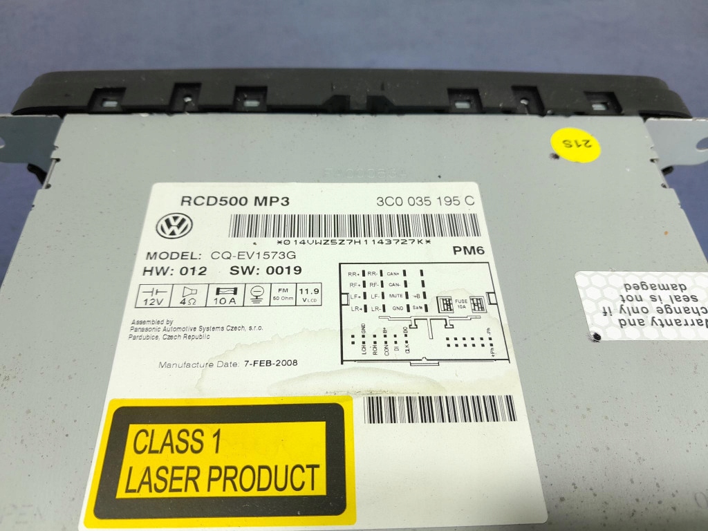 фото №5, Vw eos радіо програвач 3c0035195c