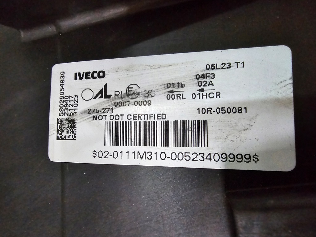 фото №9, Лампа передняя правая правый перед iveco stralis s-way full led 58029054830