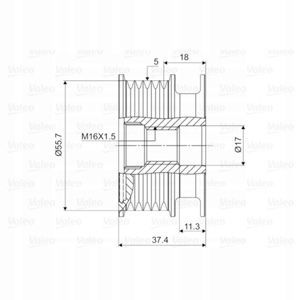 фото №13, Valeo 588034 генератор - зчеплення односторонній