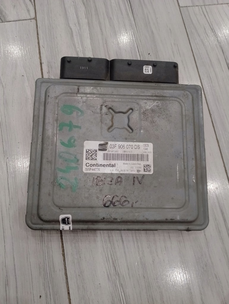 фото №1, Бортовий комп'ютер блок керування ibiza iv 03f906070ds 5wp44776