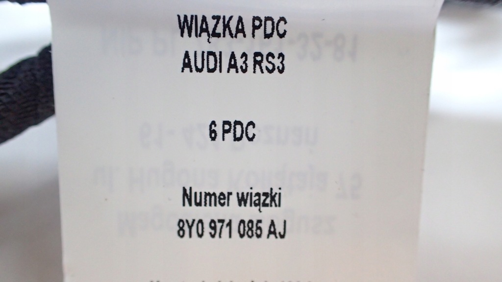 фото №9, Жгут 6pdc audi rs3 a3 8y0971085aj датчики pdc
