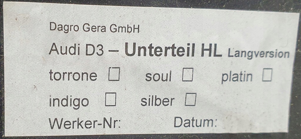 фото №6, Обивка обшивка дверь левый задняя audi a8 d3 lift long