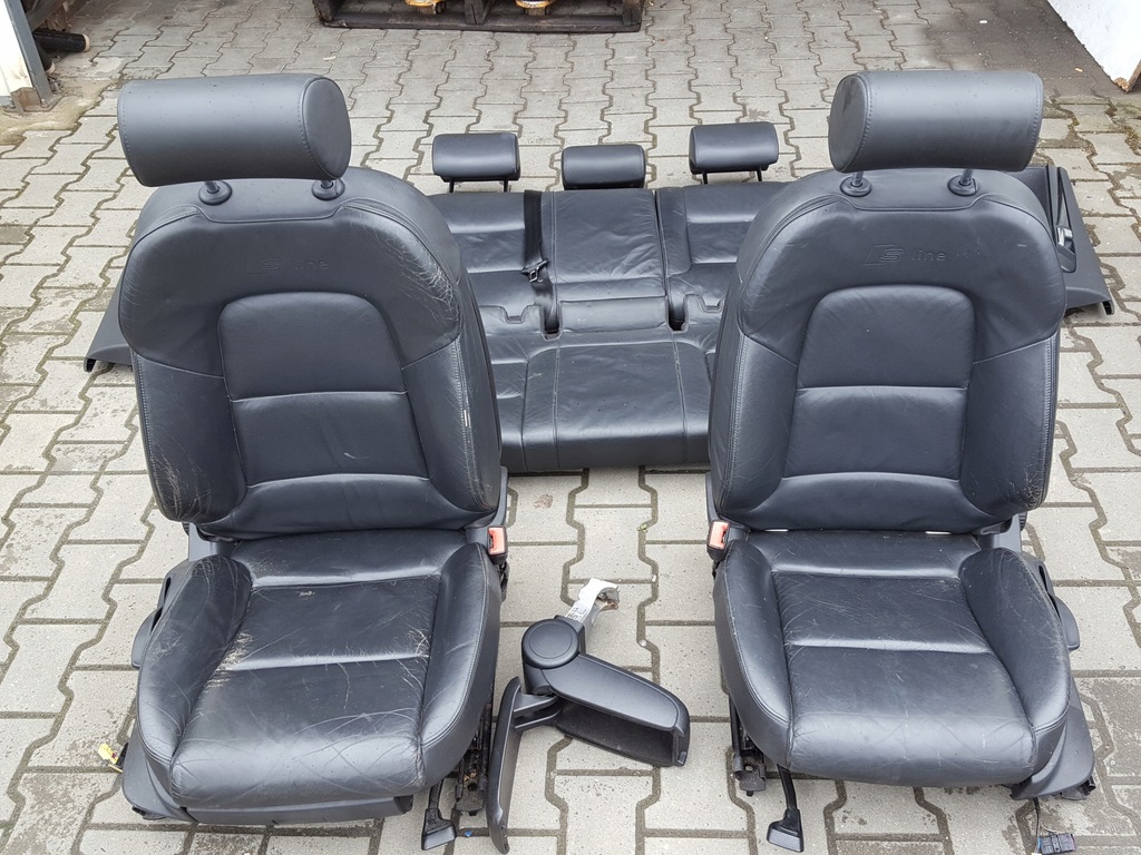 фото №1, Audi a3 8p s-line сидіння шкіряний заднє сидіння 5d