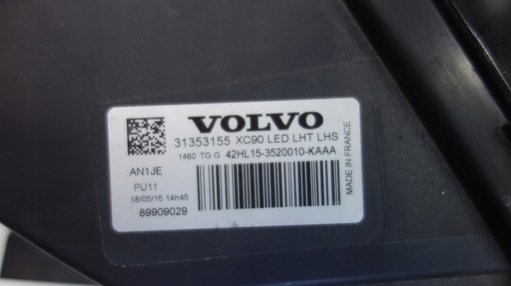 Volvo xc90 фара led правий 31353155 uk Недорого