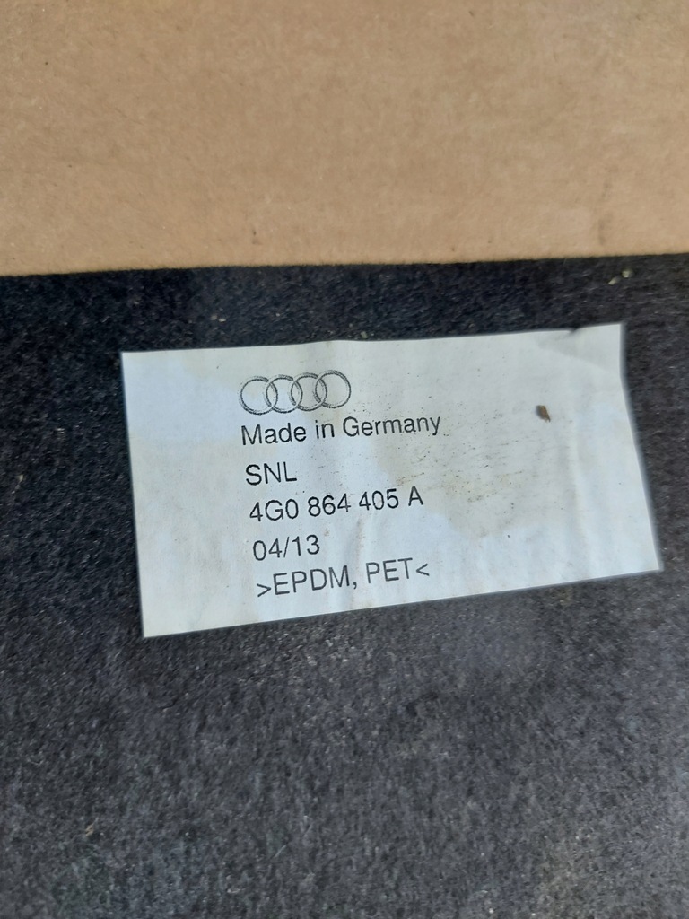 фото №9, Мат шумоизоляция пена консоли туннель шумоизоляция audi a6 c7 4g оригинальный номер