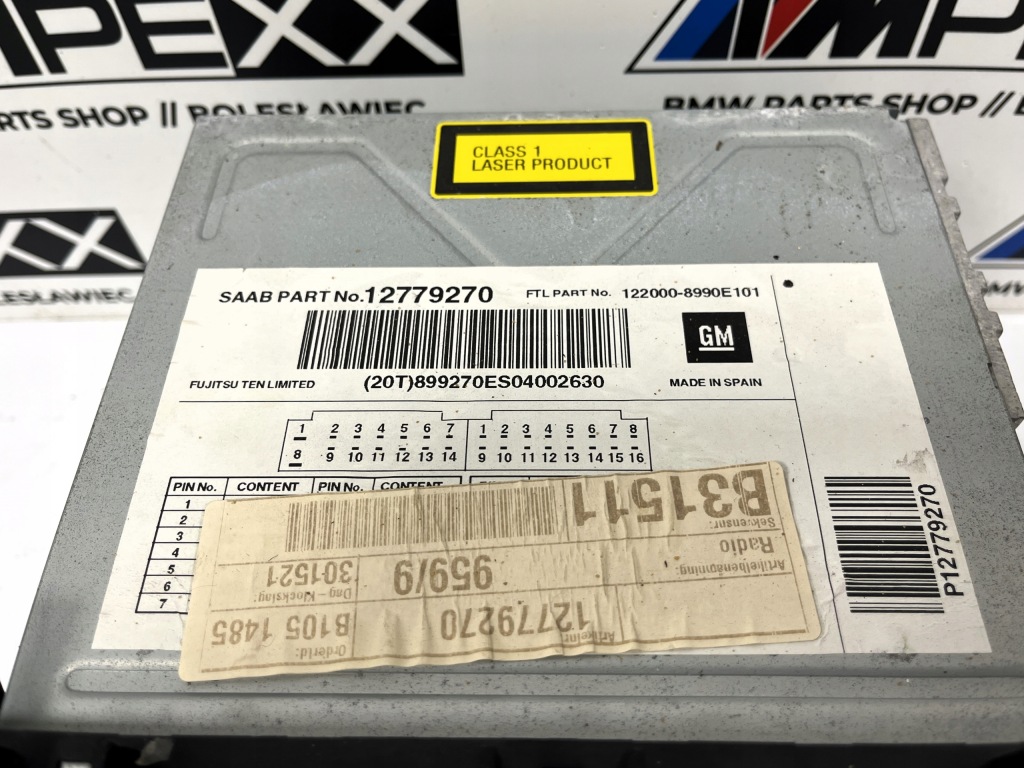 Saab 9-3 2 програвач cd радіо 12779270 Ціна