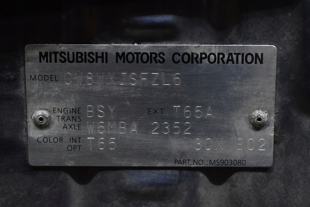 фото №12, Капот крышка двигателя серая mitsubishi outlander 2 ii 05-09