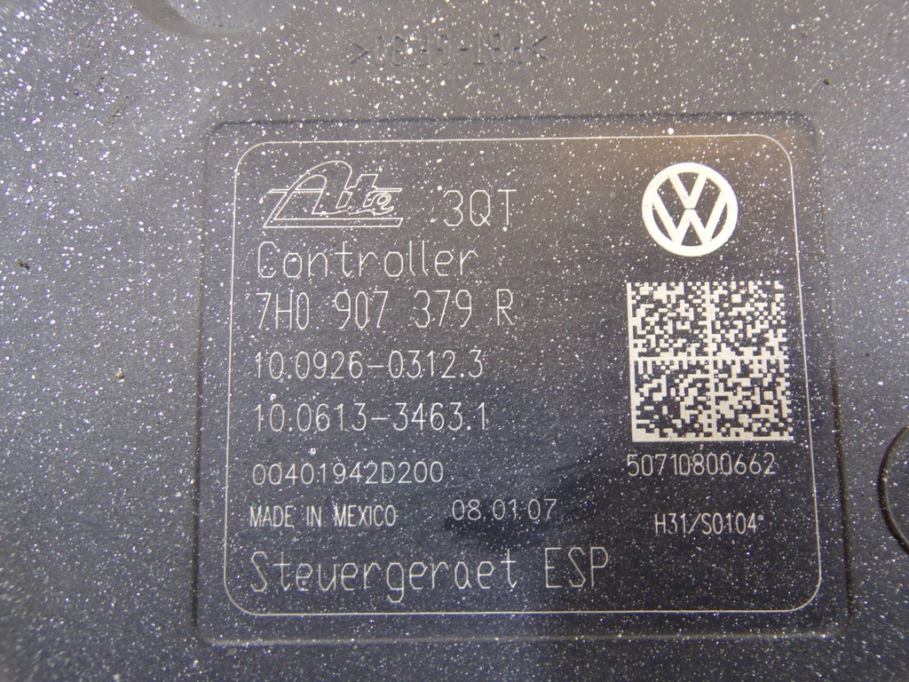 фото №7, Насос abs vw transporter t5 7h0614517b