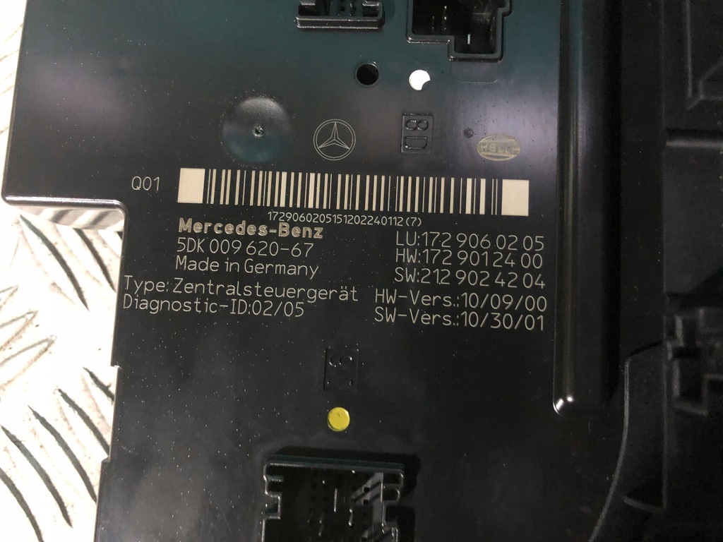 фото №2, Mercedes r172 slk коробка модуль блок управления bsi sam