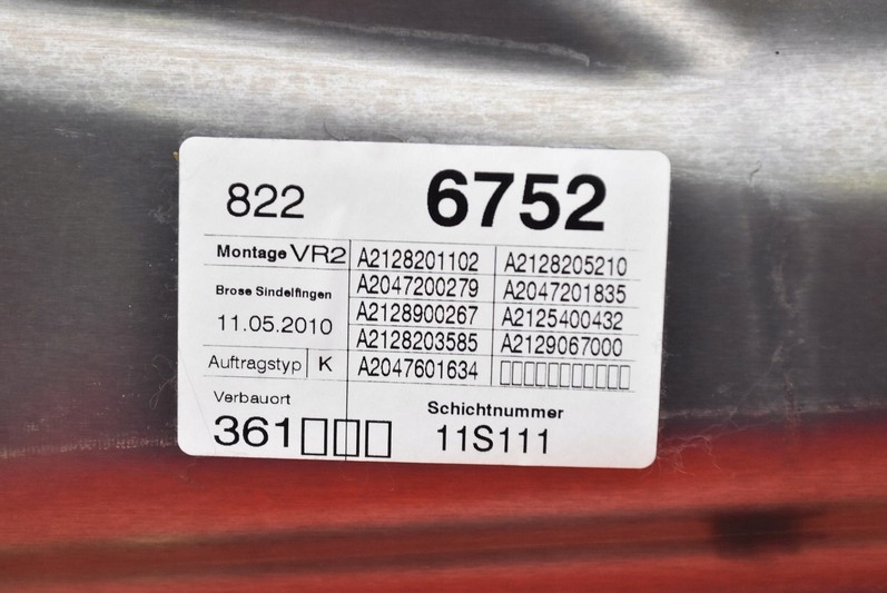 Подъемник стекло правый перед eu a2128201102 mercedes e-klasa w212 09-13 Недорого