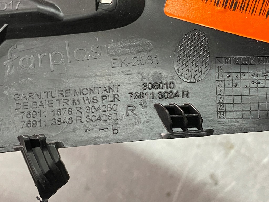 фото №4, Защита стойка правая перед renault clio v czarna