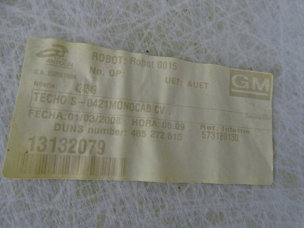 фото №5, Opel meriva a lift 05-10 потолок 2xszyberdach