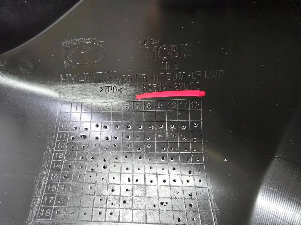 фото №12, Спойлер накладка бампера do hyundai ix35 ix-35 10-15 перед oem 86512-2y000