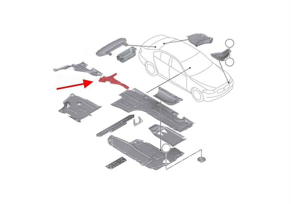 Bmw 5 f10 седан 2010-2016 накладка бака права Ціна