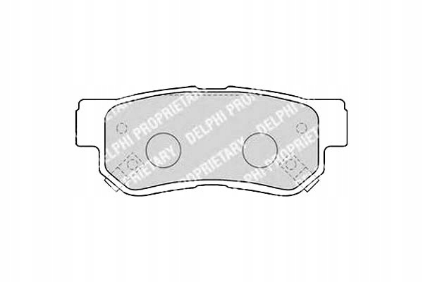 фото №1, Delphi lp1539 набор тормозных колодок тормозных, тормоза дисковые