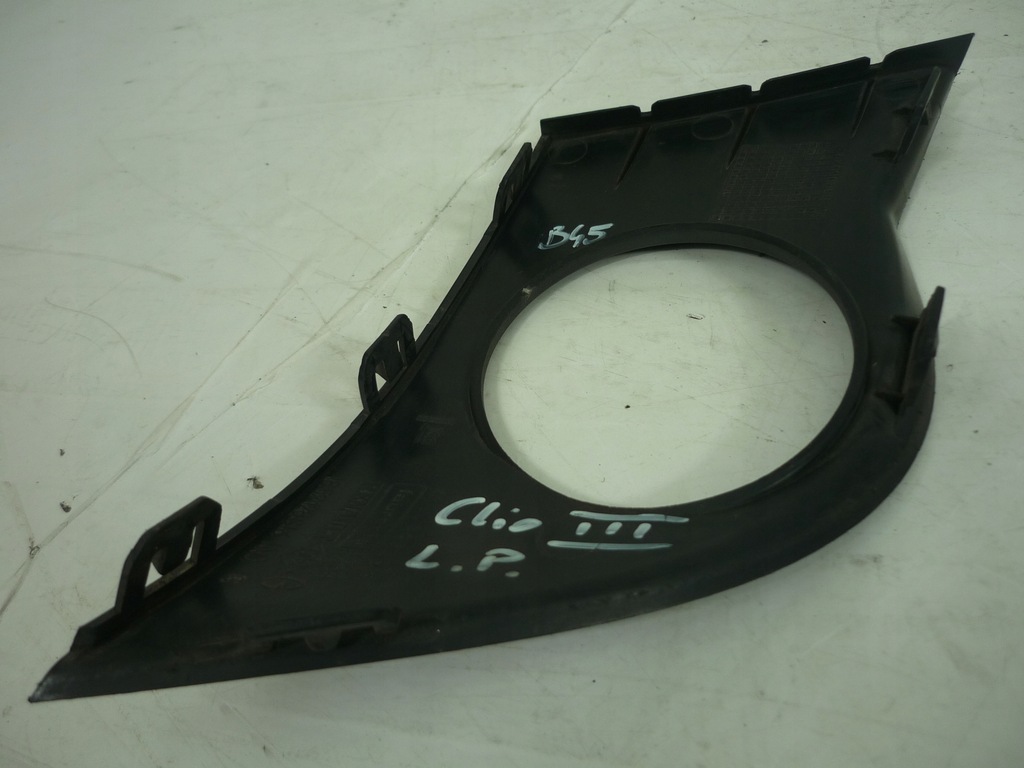 фото №12, Решётка противотуманной фары бампера левый перед левая renault clio iii 8200682298