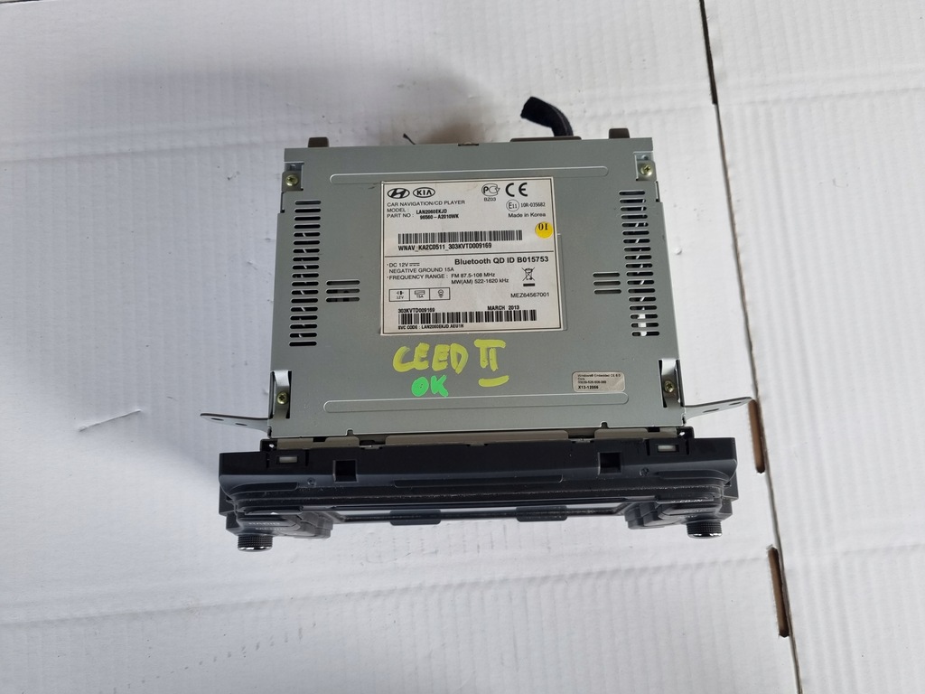 фото №2, Kia ceed ii 12-18 радио навигация 96560-a2010wk