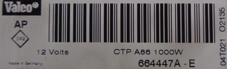 фото №2, Citroen c3 i 05 r отопитель электрическая