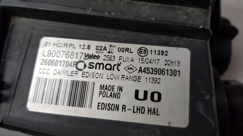 фото №9, Лампа перед правая a4539061301 smart forfour w453