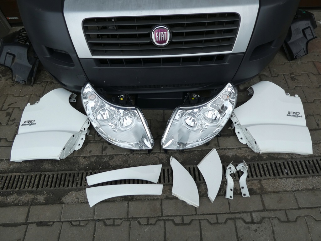 фото №5, Перед kompletny fiat ducato 2006-2014 белый