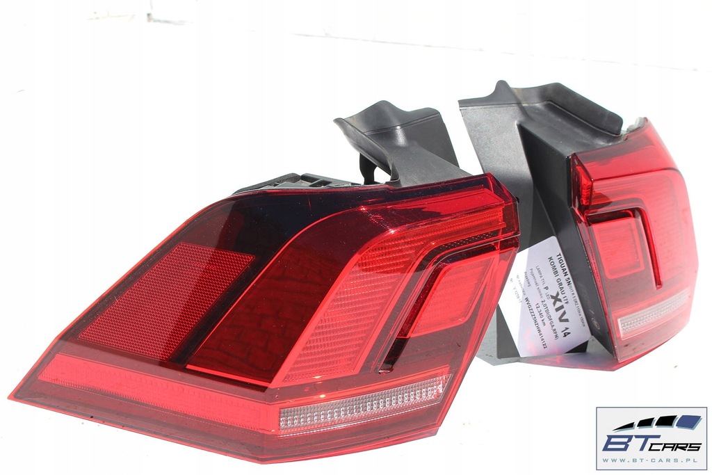 фото №15, Vw tiguan ii 5na задня li7f бампер задній + кришка багажника багажника + лампи лампа led