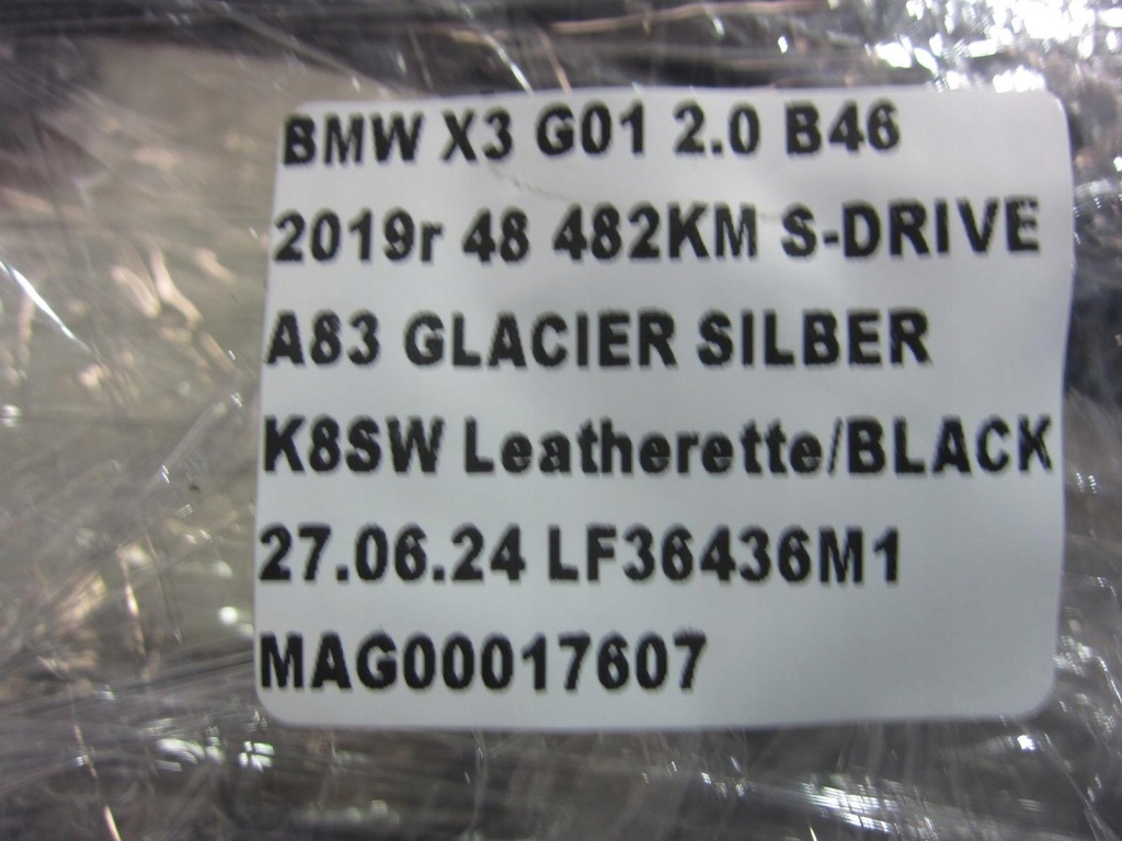 Купить Bmw x3 g01 g02 шланг кондиционера впускной  трубка пабтрубок  9385179 64539385179