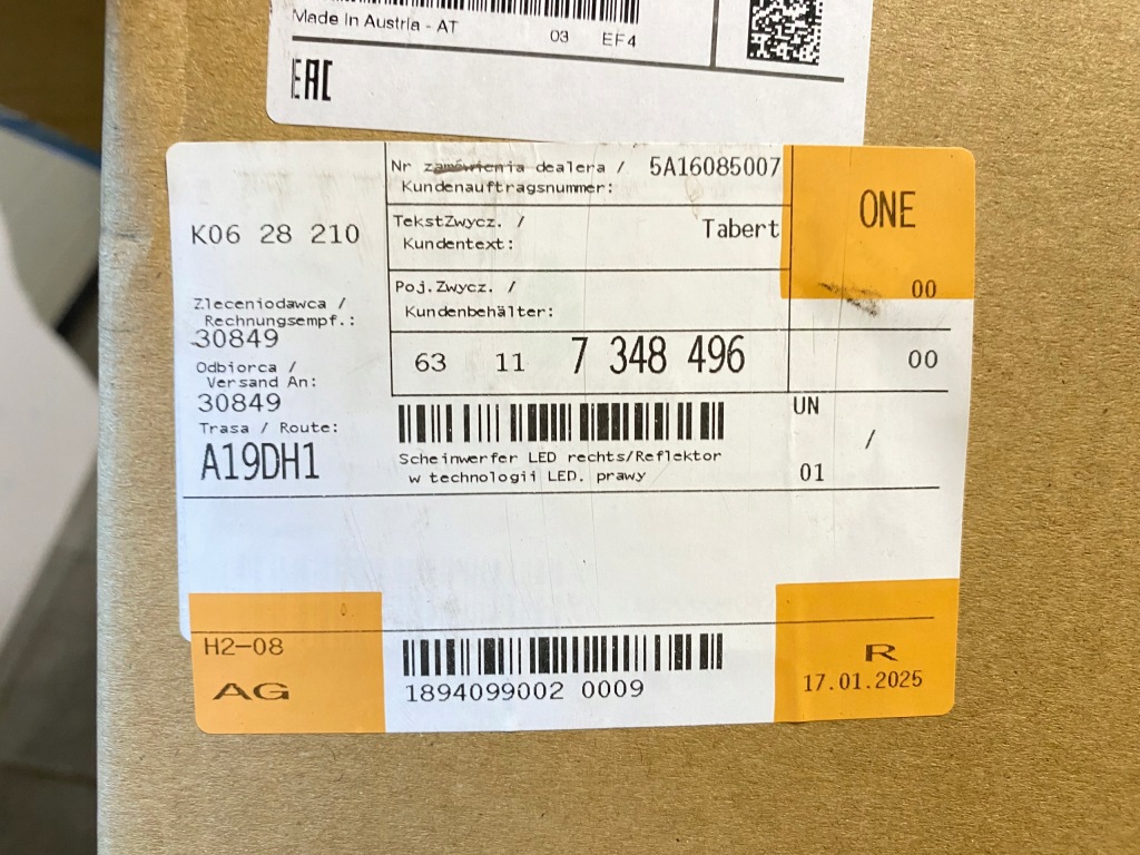 фото №15, Nowa лампа правая перед передняя full led bmw 7 f01 f02 lift lci