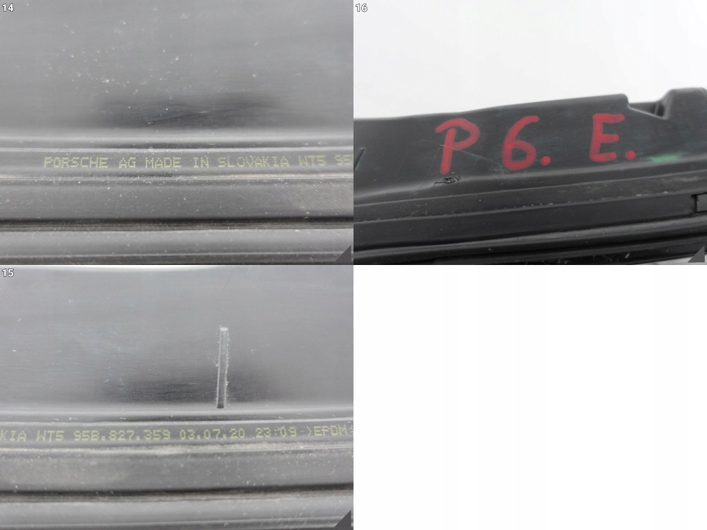 Porsche macan 95b рестайлінг  18- фара накладка led задній європа Оригінал