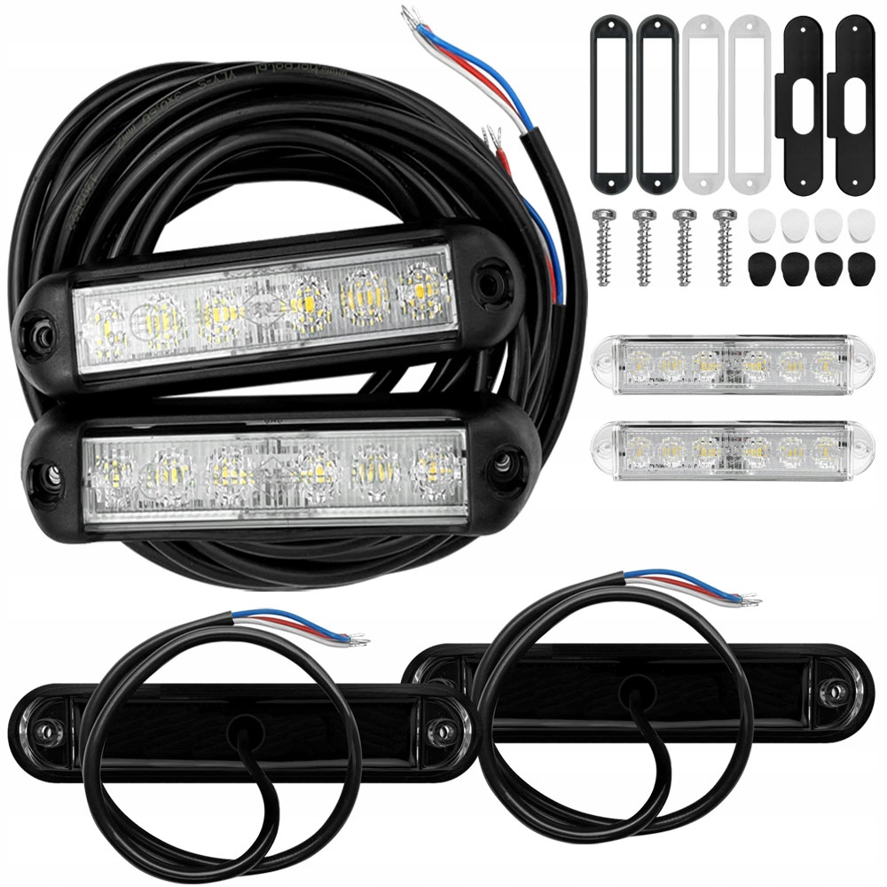 фото №1, Лампи рух dziennej комплект універсальні 12 led